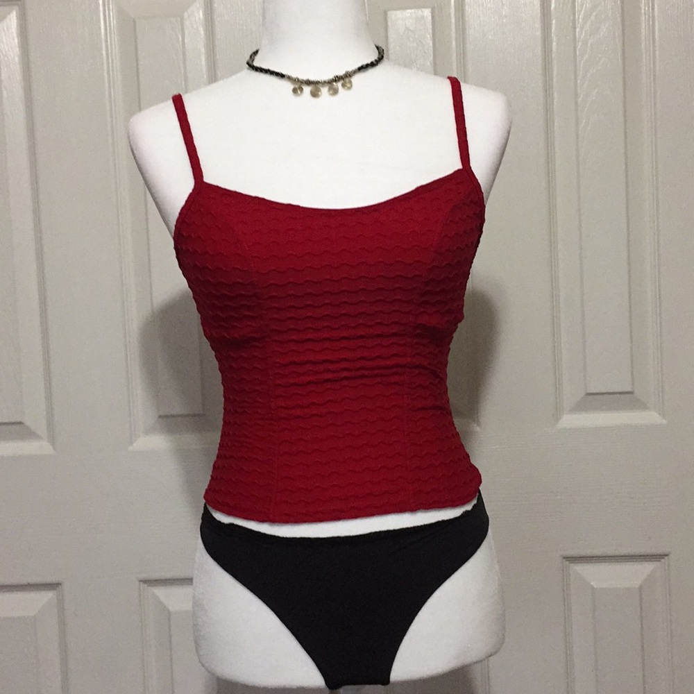 Sexy Red Swim Suit Top or Tankini Top